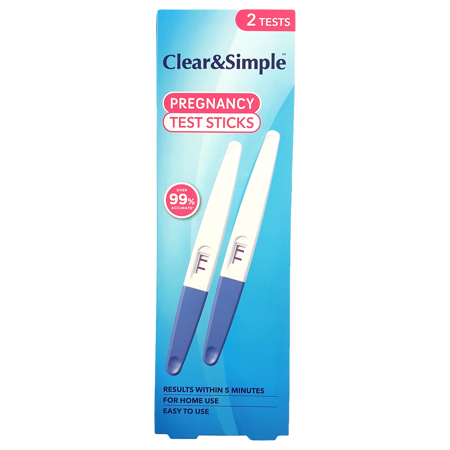 Clear & Simple Pregnancy Test Midstream Portrait