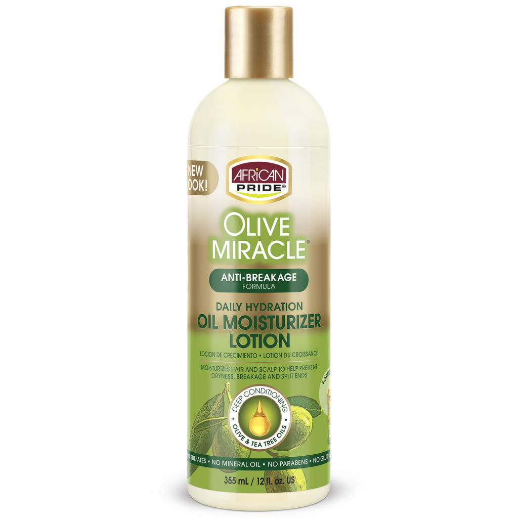 African Pride Olive Miracle Oil Moisturizing Lotion, 12fl oz