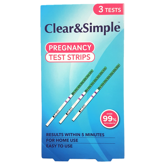 Clear & Simple Pregnancy Test Strip x3 - Portrait
