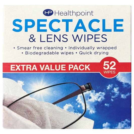 Healthpoint Spectacle Wipes 52pk