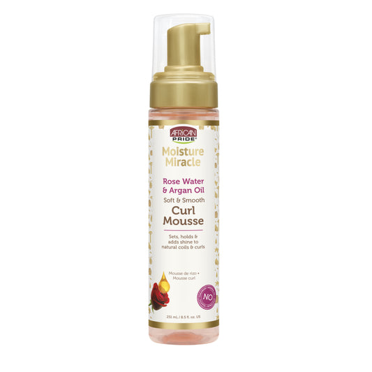 Moisture Miracle Rose Water & Argan Oil Curl Mousse, 8.5fl oz